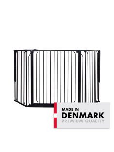 Univerzális térkorlát BabyDan CombiFit M, fekete