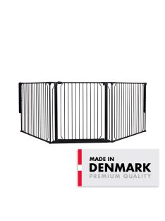 Univerzális térkorlát BabyDan CombiFit L, fekete