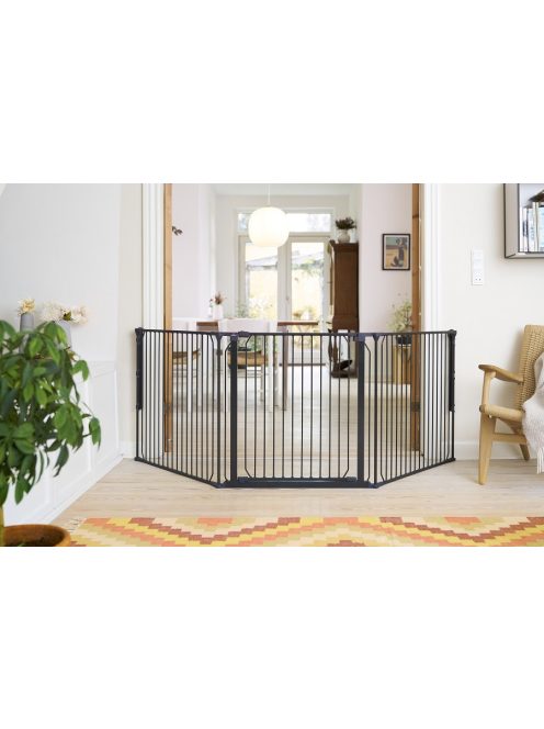 Univerzális térkorlát BabyDan CombiFit L, fekete
