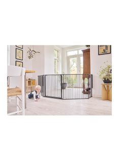 Univerzális térkorlát BabyDan CombiFit XL, fekete