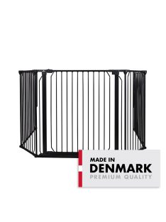 Univerzális térkorlát BabyDan CombiFit XL, fekete