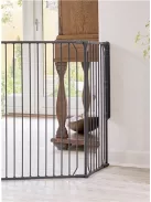 Univerzális térkorlát BabyDan CombiFit XL, fekete