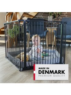 Univerzális BabyDan CombiFit 5 oldalú járóka, fekete