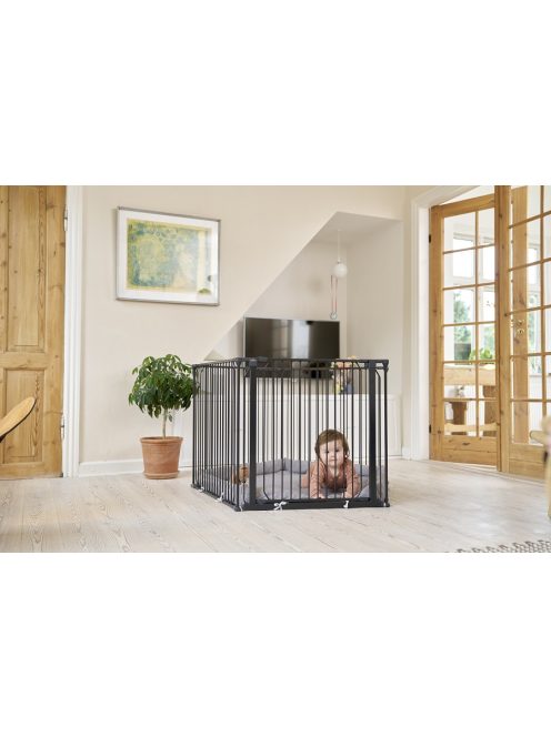 Univerzális BabyDan CombiFit 5 oldalú járóka, fekete