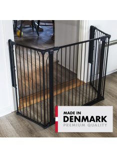 Univerzális térkorlát BabyDan Carl Wide, fekete