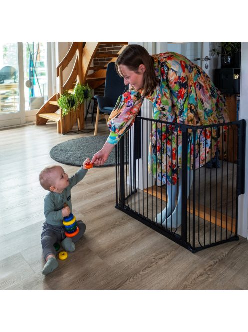 Univerzális térkorlát BabyDan Carl Wide, fekete