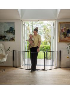 Univerzális térkorlát BabyDan Carl X Wide, fekete