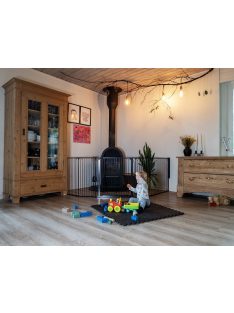 Univerzális térkorlát BabyDan Carl XX Wide, fekete