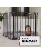 Univerzális járóka BabyDan Carl Pentagon Playpen, fekete