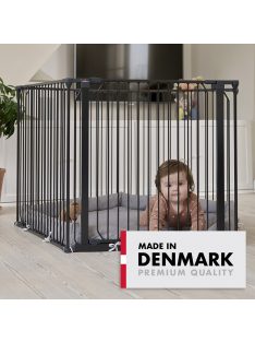 Univerzális járóka BabyDan Carl Pentagon Playpen, fekete
