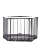 Univerzális járóka BabyDan Carl Pentagon Playpen, fekete