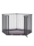 Univerzális járóka BabyDan Carl Pentagon Playpen, fekete