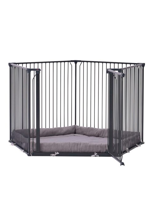 Univerzális járóka BabyDan Carl Pentagon Playpen, fekete