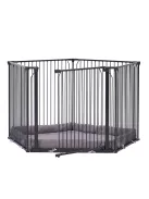Univerzális járóka BabyDan Carl Pentagon Playpen, fekete