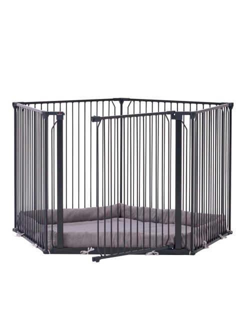 Univerzális járóka BabyDan Carl Pentagon Playpen, fekete