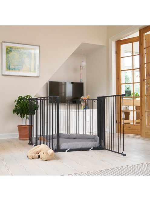 Univerzális járóka BabyDan Carl Pentagon Playpen, fekete