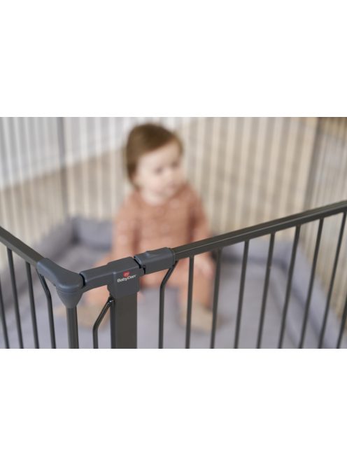 Univerzális járóka BabyDan Carl Pentagon Playpen, fekete