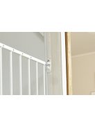 BabyDan Emma fehér fém ajtórács  56,5-81,5 cm, csavarozható