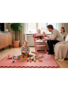 Baby Dan Puzzle habszivacs játszószőnyeg Warm Rose 90x90 cm