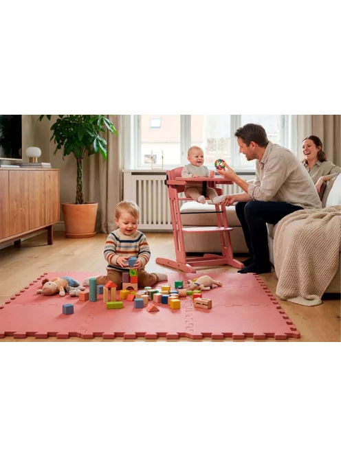 Baby Dan Puzzle habszivacs játszószőnyeg Warm Rose 90x90 cm