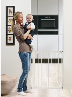 Babydan SlimFit védőrács, fehér fém, 60,5-66,5cm