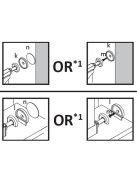 Babydan SlimFit védőrács, fehér fém, 60,5-66,5cm