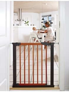   BabyDan Avantgarde biztonsági ajtórács 71-78 cm, cseresznyefa/grafit