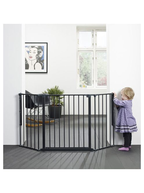Babydan Flex M térkorlát 90-140 cm fekete