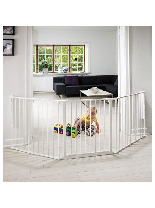 Babydan Flex L térkorlát 90-225 cm fehér