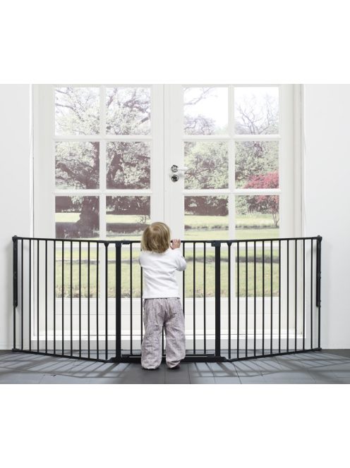 Babydan Flex L térkorlát 90-225 cm fekete