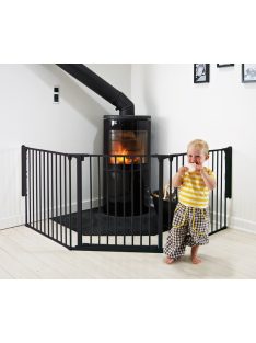 Babydan Flex L térkorlát 90-225 cm fekete