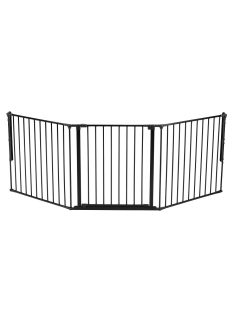 BabyDan Védőrács kutyáknak Pet Flex L, fém, fekete