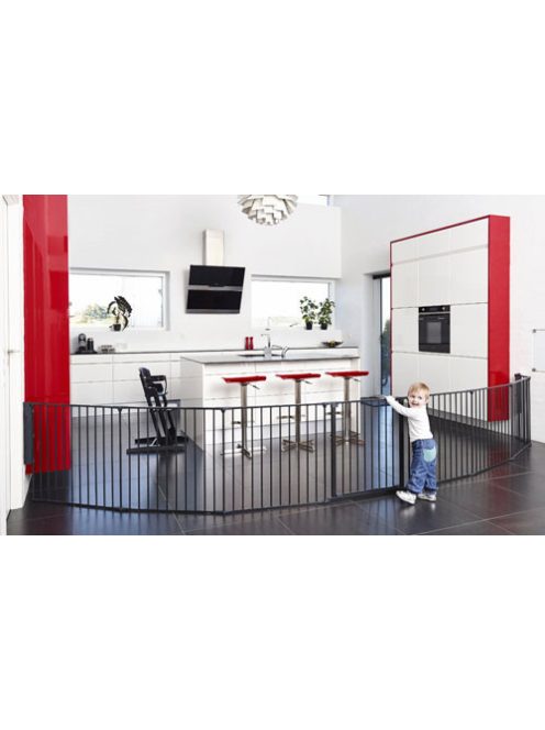 Babydan Flex XXL térkorlát 90-350 cm fekete