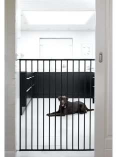 Pet Gate Streamline védőrács, fekete fém 63,5-107 cm