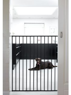 Pet Gate Streamline védőrács, fekete fém 63,5-107 cm