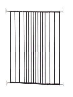 Pet Gate Streamline védőrács, fekete fém 63,5-107 cm