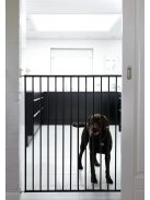 Pet Gate Streamline védőrács, fekete fém 63,5-107 cm