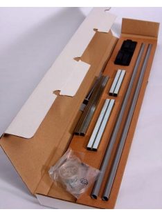   BabyDan Premier fém toldalék ezüst, fekete vasalat, 2 db, 7 cm/db