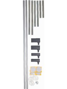   BabyDan Premier fém toldalék ezüst, fekete vasalat, 2 db, 7 cm/db