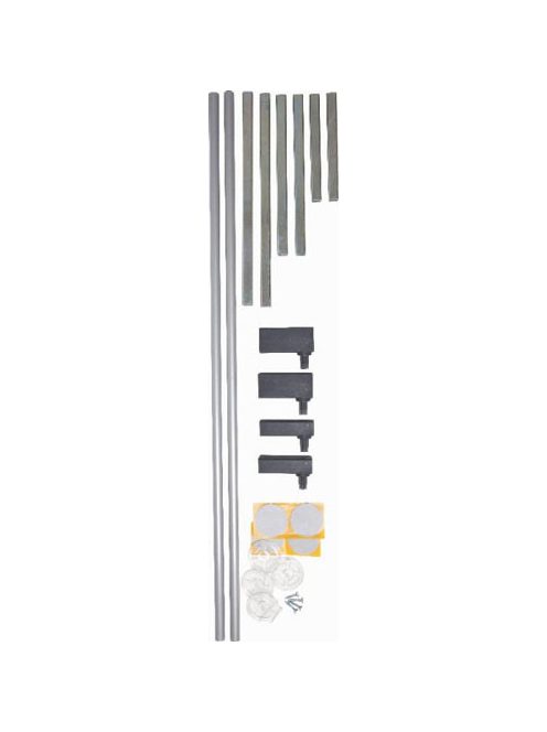 BabyDan Premier fém toldalék ezüst, fekete vasalat, 2 db, 7 cm/db