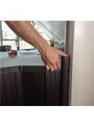 Babydan Guard Me Black összecsukható ajtórács 55-89 cm, fekete