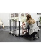 BabyDan Park a Kid járóka játszómatraccal, 360 cm, fekete