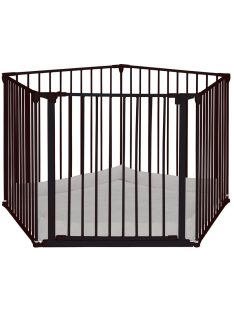   BabyDan Park a Kid járóka játszómatraccal, 360 cm, fekete