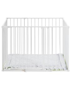 BabyDan Square playpen fehér járóka + matrac