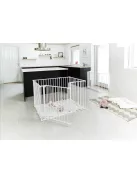 BabyDan Square playpen fehér járóka + matrac