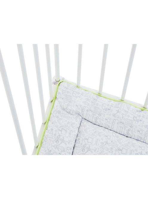 BabyDan Square playpen fehér járóka + matrac