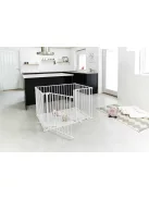 BabyDan Square playpen fehér járóka + matrac
