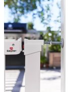 Babydan Asta Extra széles védőrács 151 cm fehér