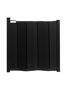   BabyDan Alma Fekete lamellás ajtórács 55-89 cm, csavarozható