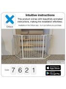 Babydan Supreme Olaf térkorlát 90 - 140 cm fehér